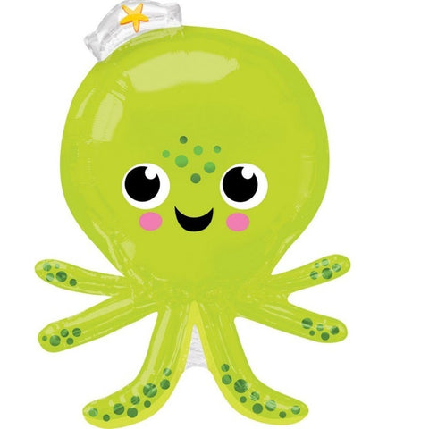Foil Balloon Supershape - Under The Sea Silly Octopus