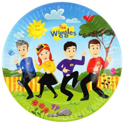 Paper Plates - The Wiggles Pk8  9" Round